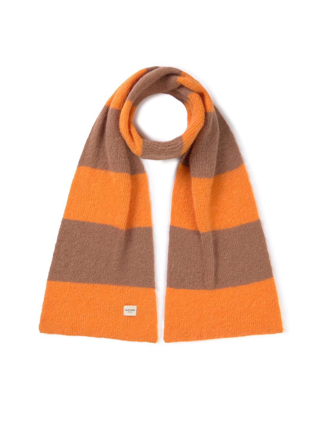 Bicolour Scarf - Orange/Cinnamon