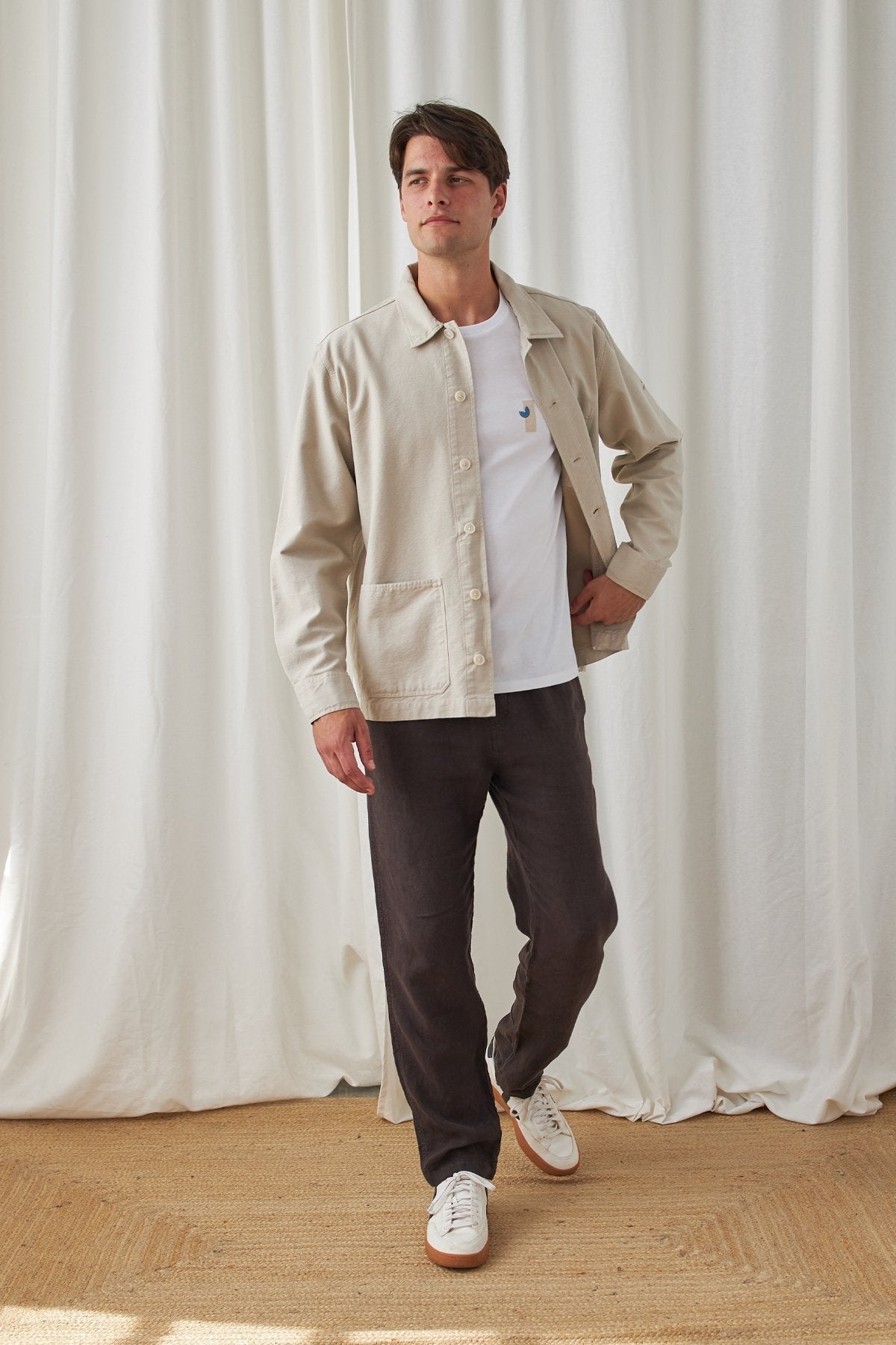 meta-preview, recycled materials spring jacket for men