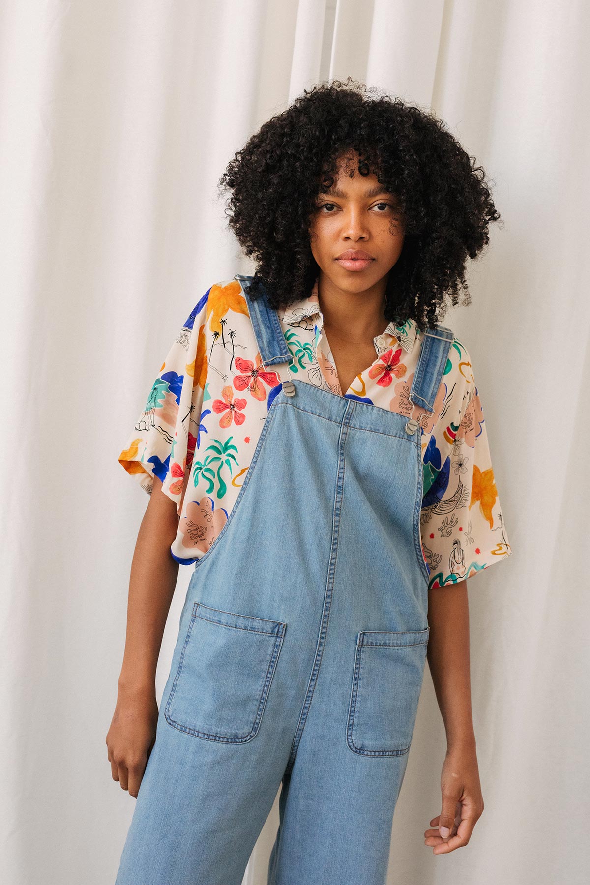 meta-hover, ethic blue denim overalls