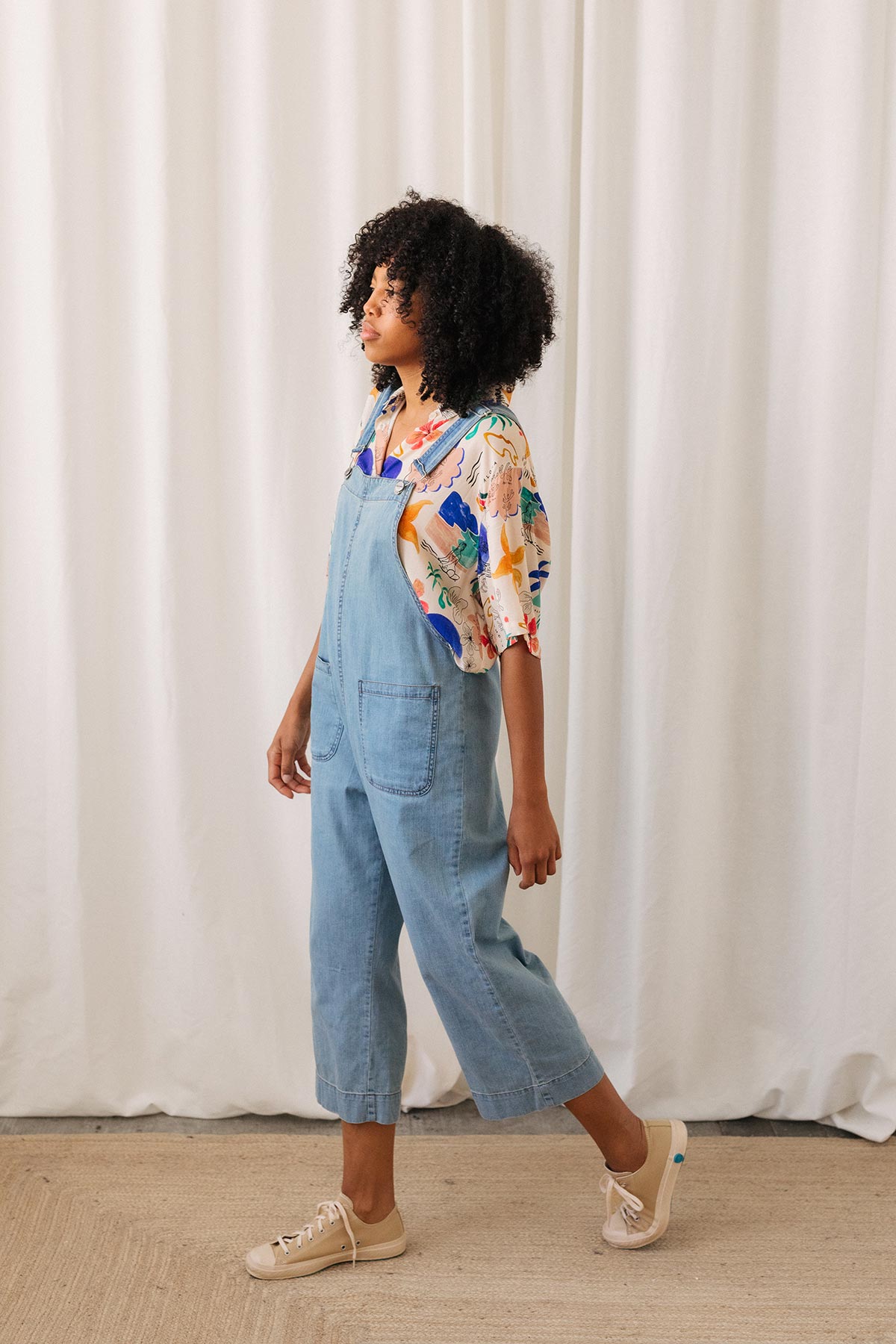 eco-friendly ankle-length overalls