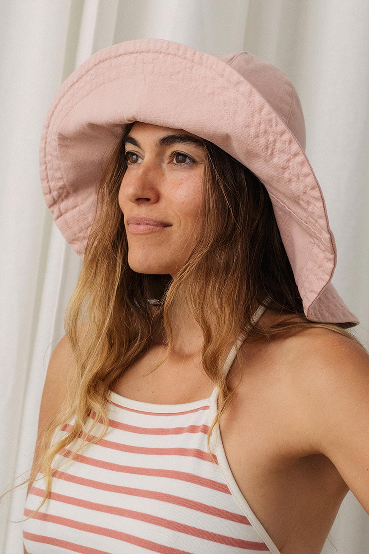 pink sustainable sun hat