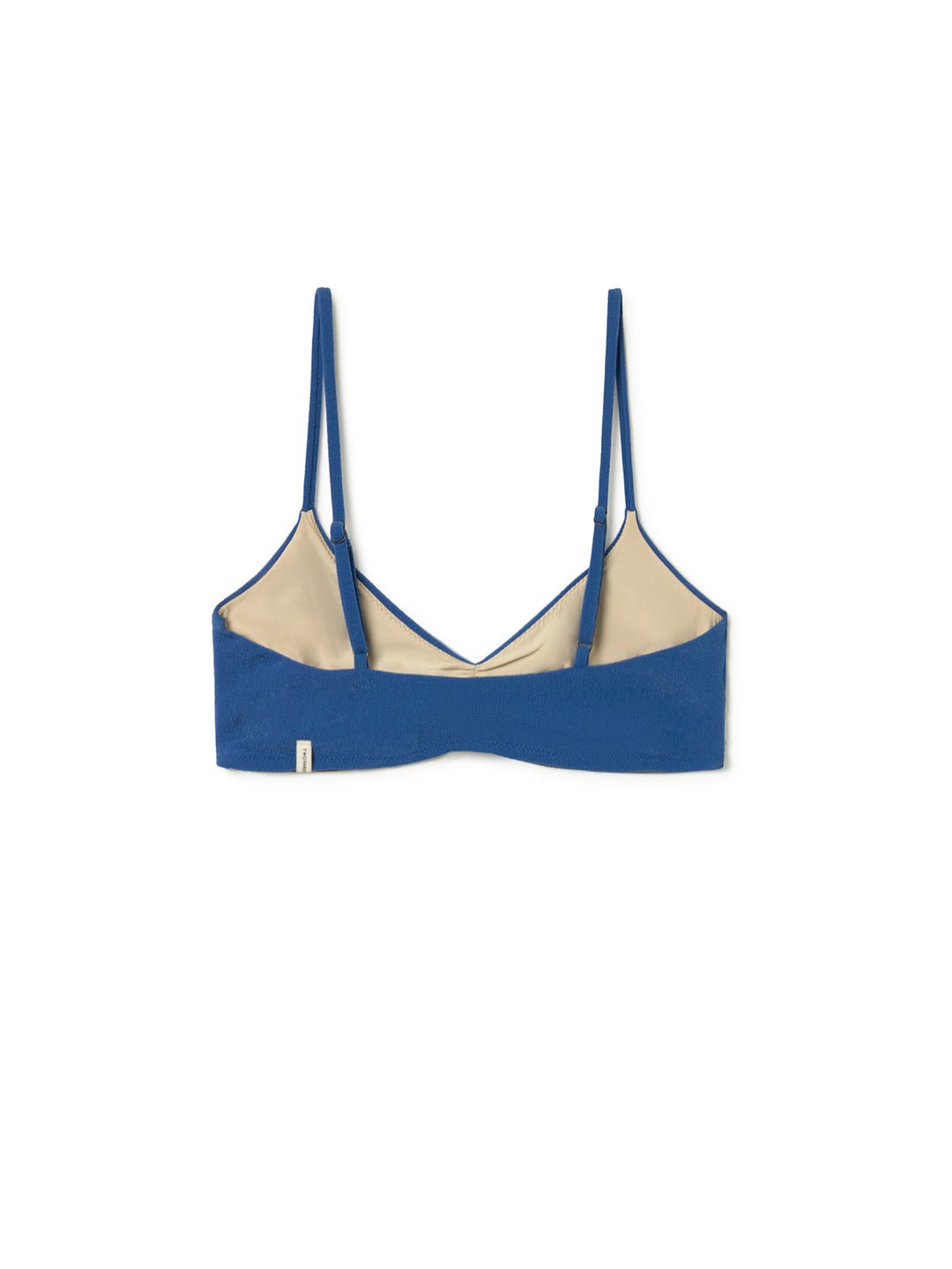 Cobalt blue bikini top women back