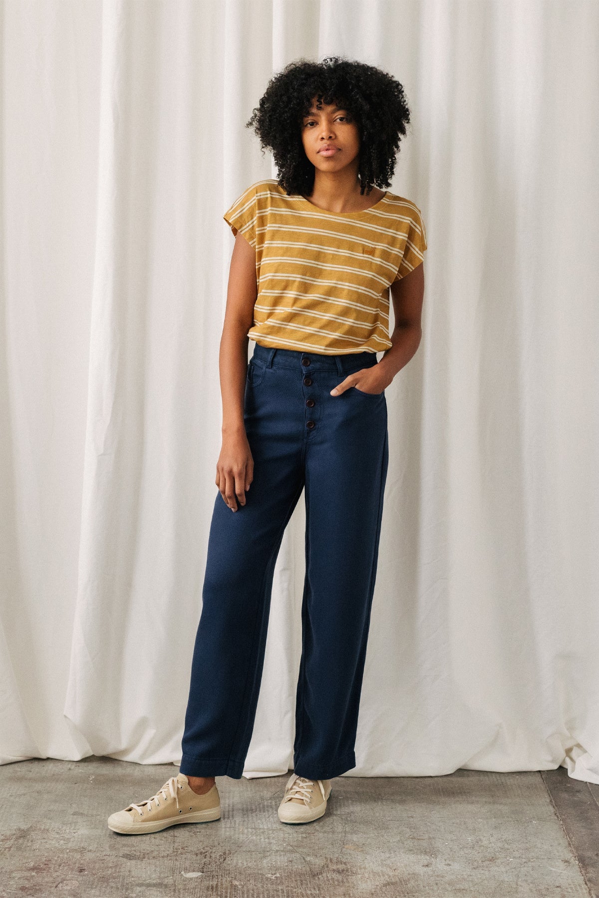 Evia - Mustard Stripes