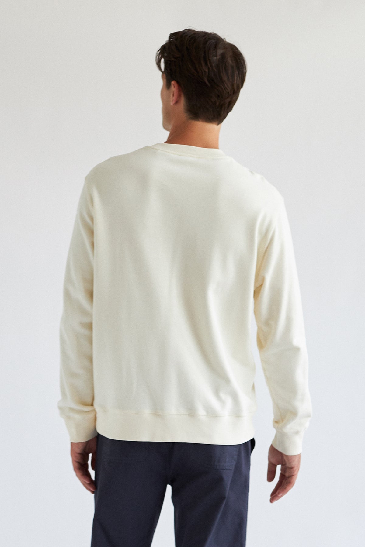 Sustainable fleece sweater for men