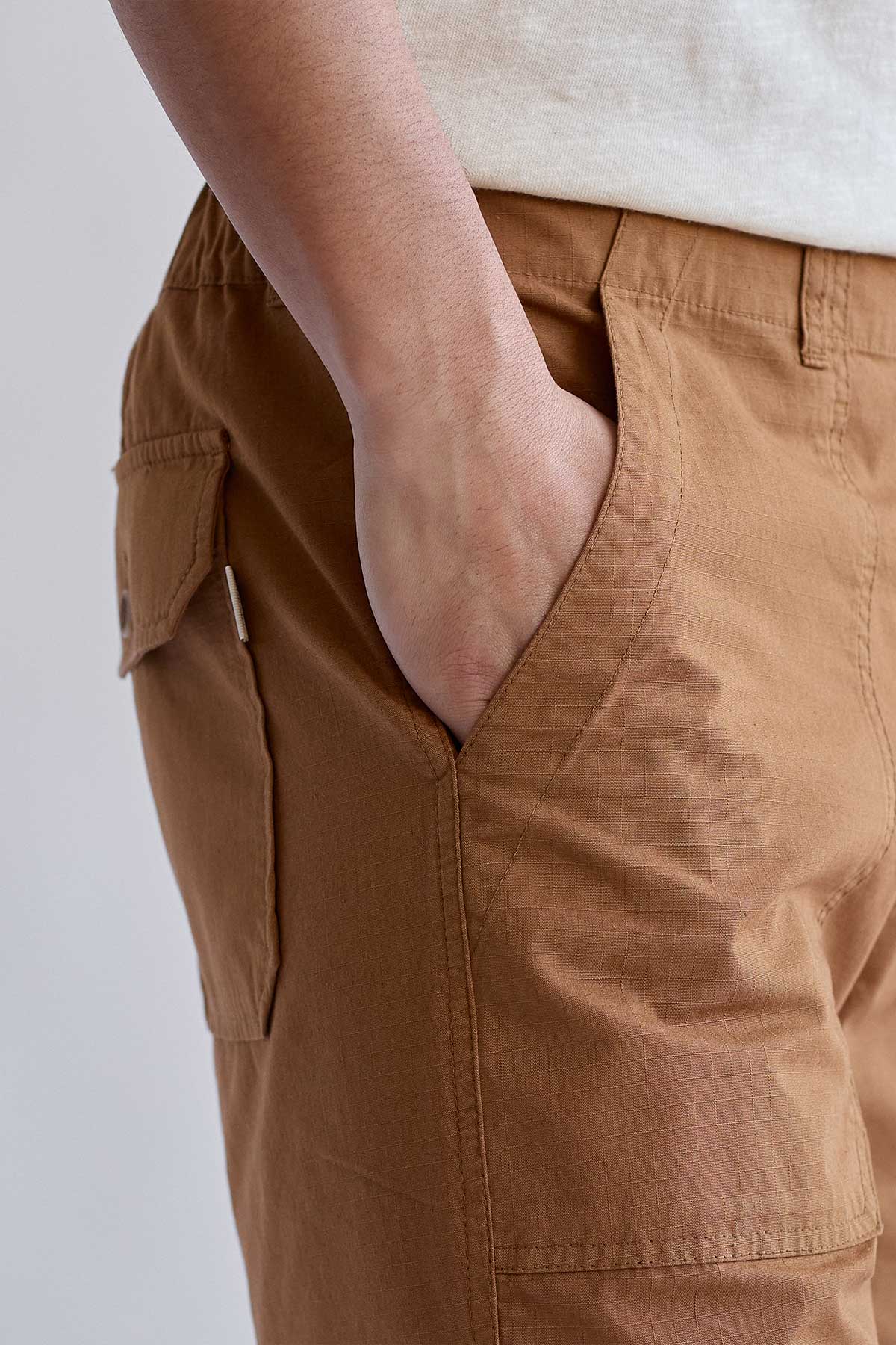 durable ripstop fabric shorts for men