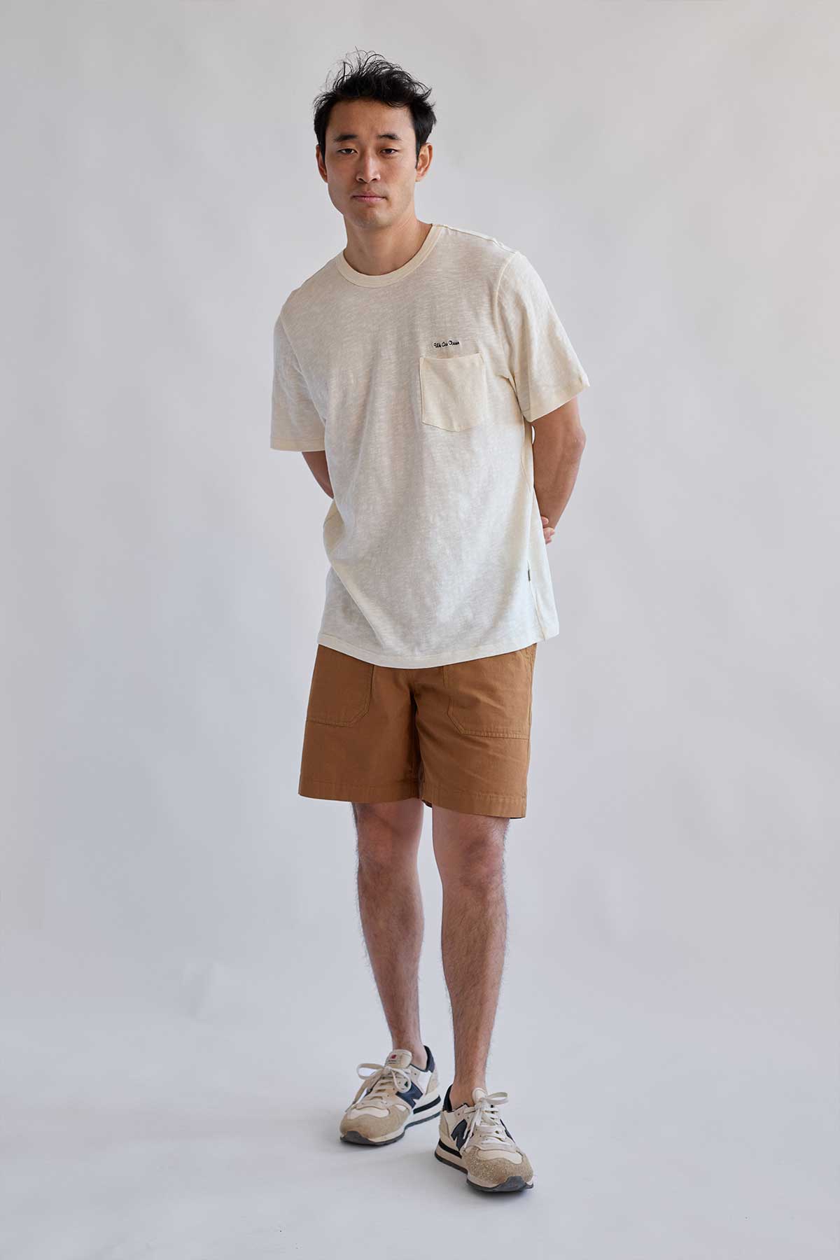 durable ripstop fabric camel shorts