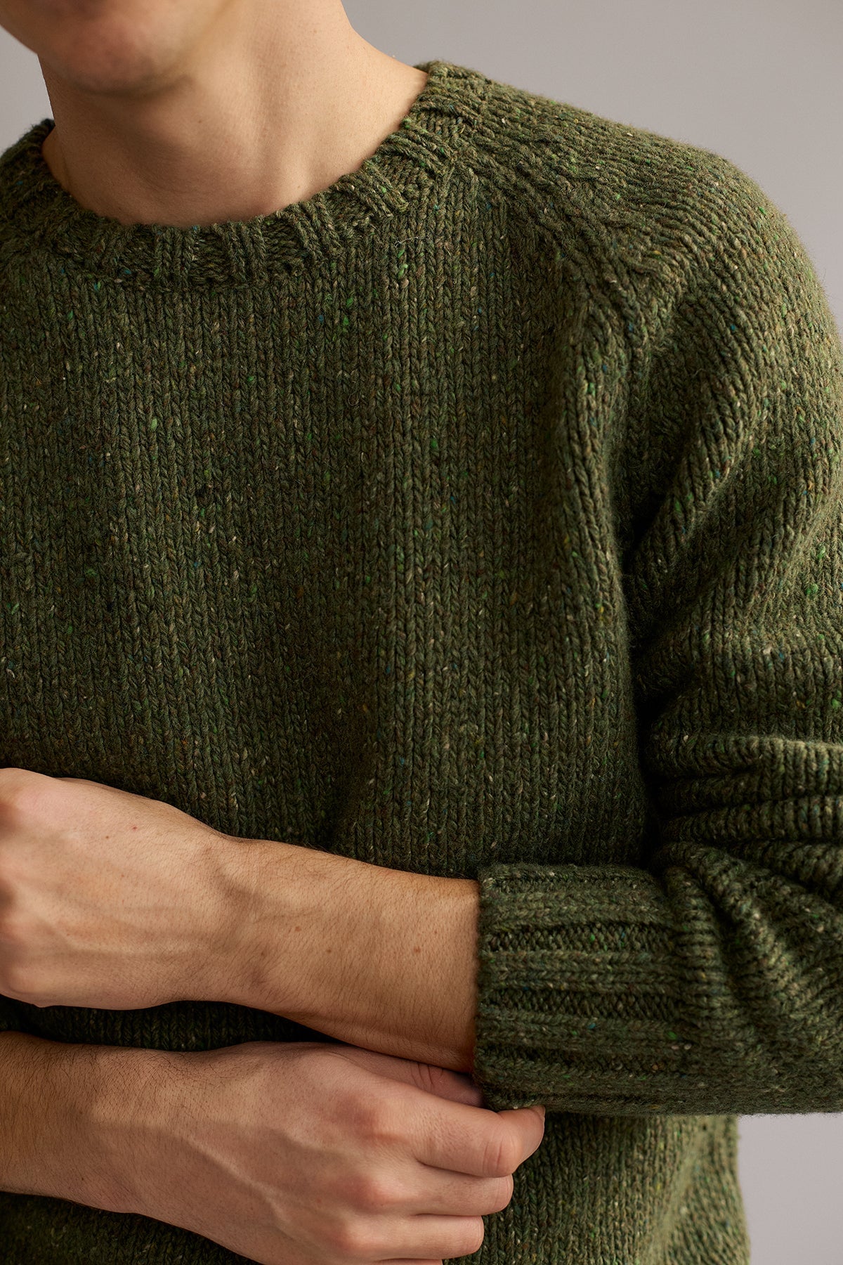 Knits Men - Golden - Moss Green | Fair Fashion by TWOTHIRDS