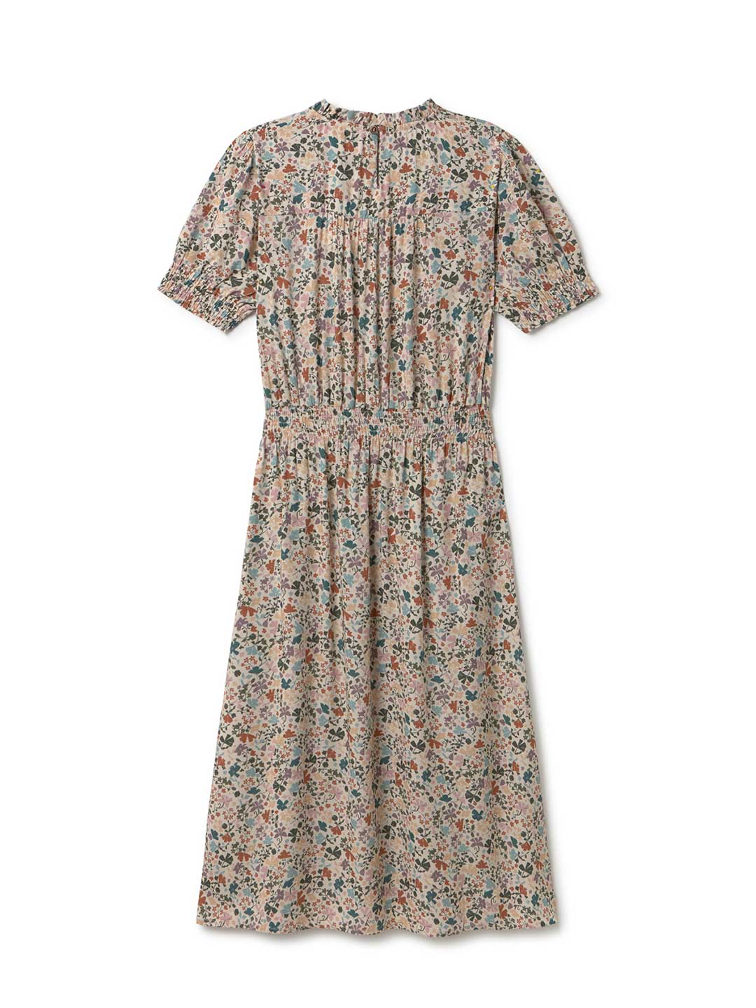 Beige floral women’s midi dress
