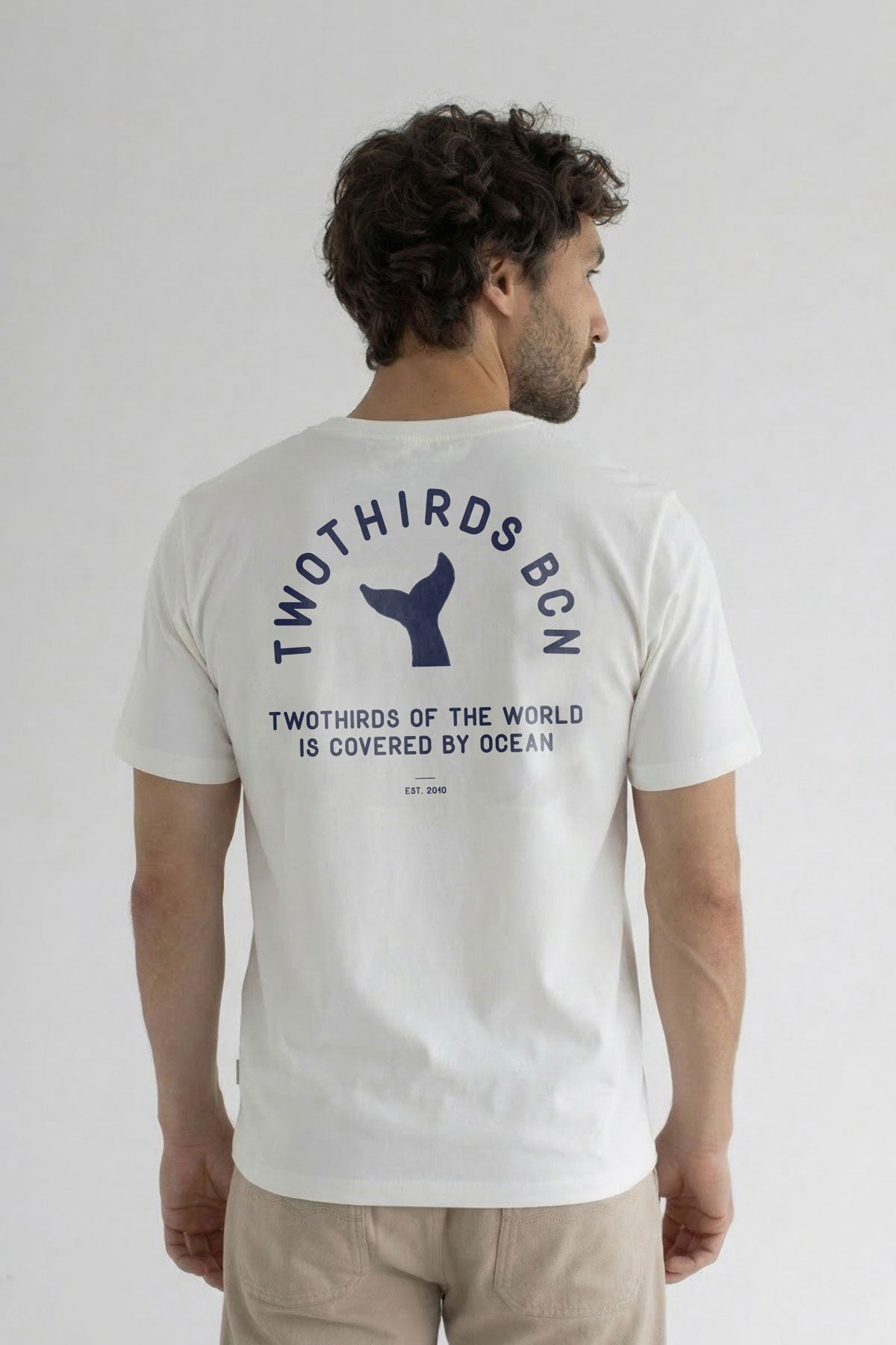 Off white graphic tshirt men wear view back
