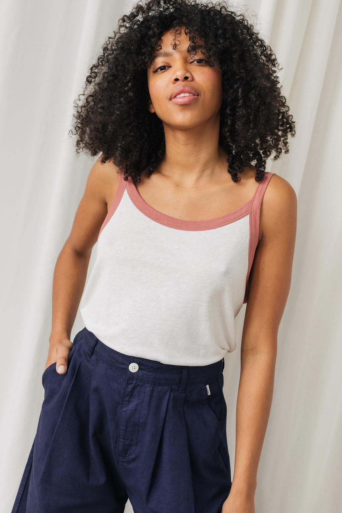 meta-preview, vegan rose cotton sleeveless top