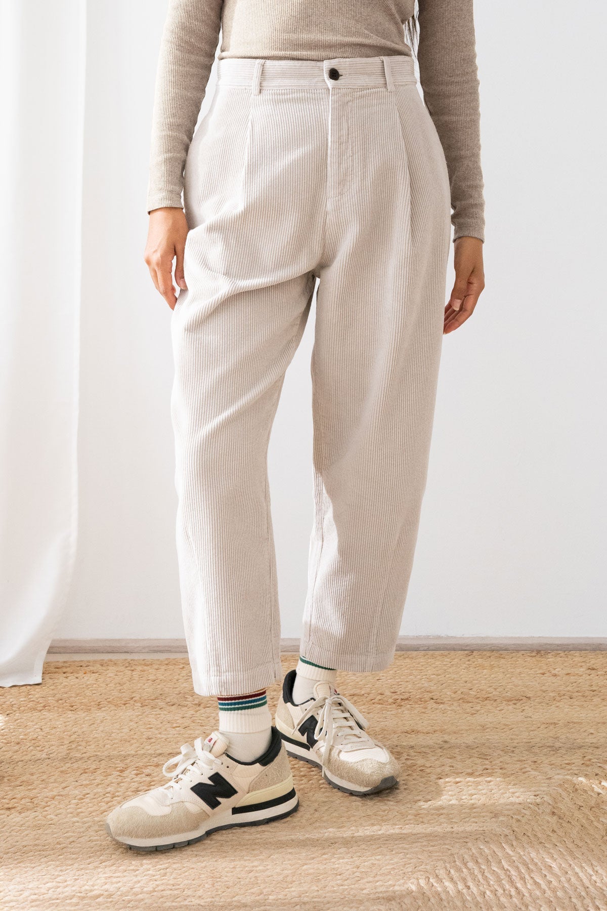 Haruku Corduroy - Feather Grey