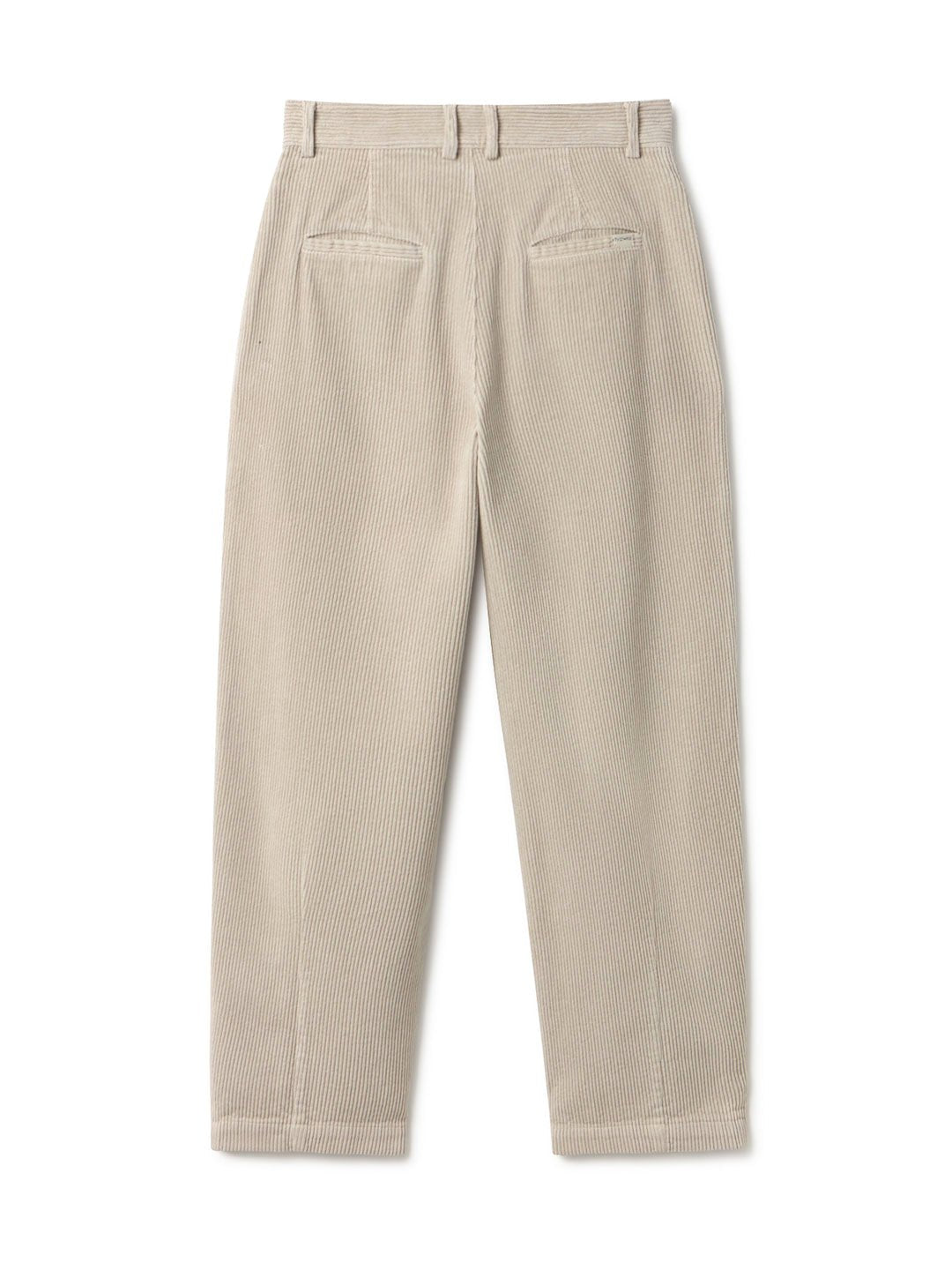 Feather grey Corduroy pants women back