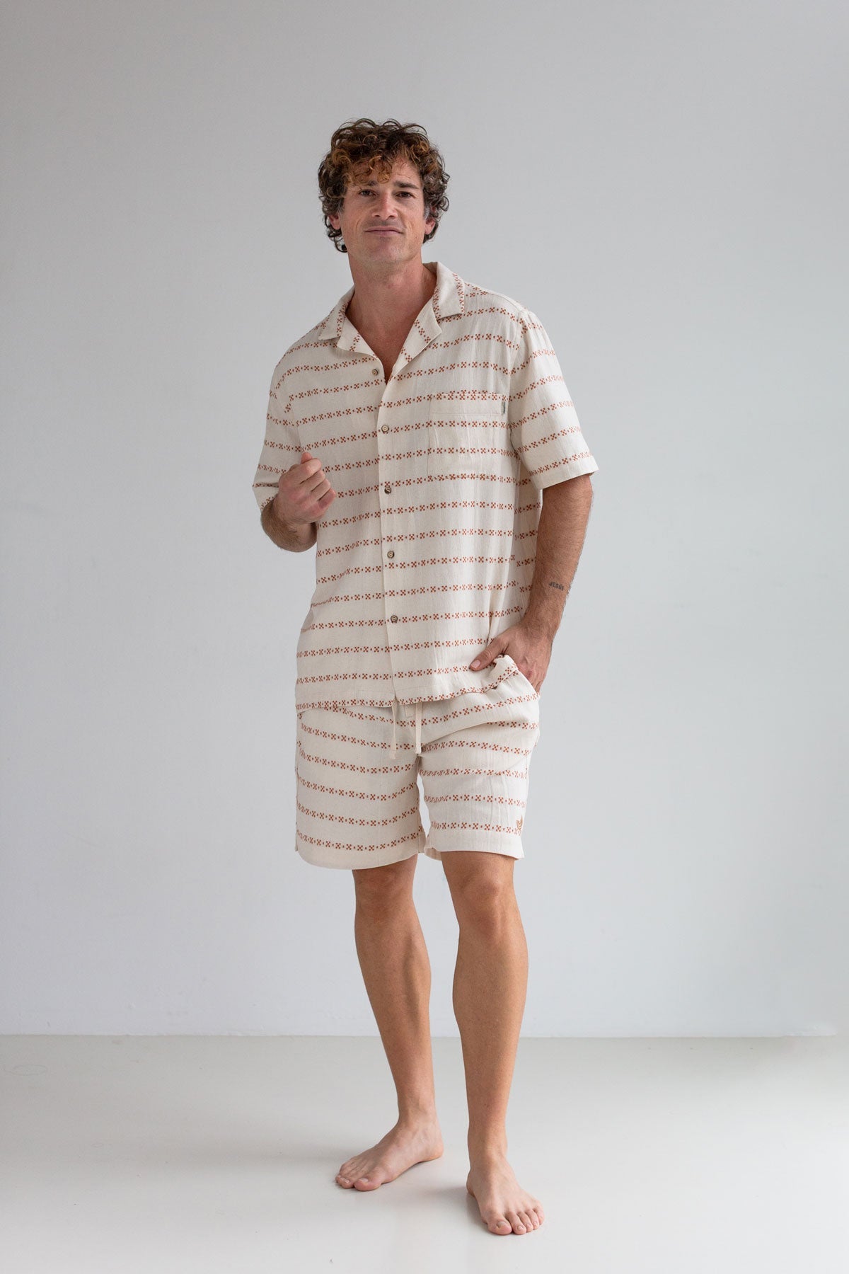 Heringsdorf - Ecru/Adobe Jacquard