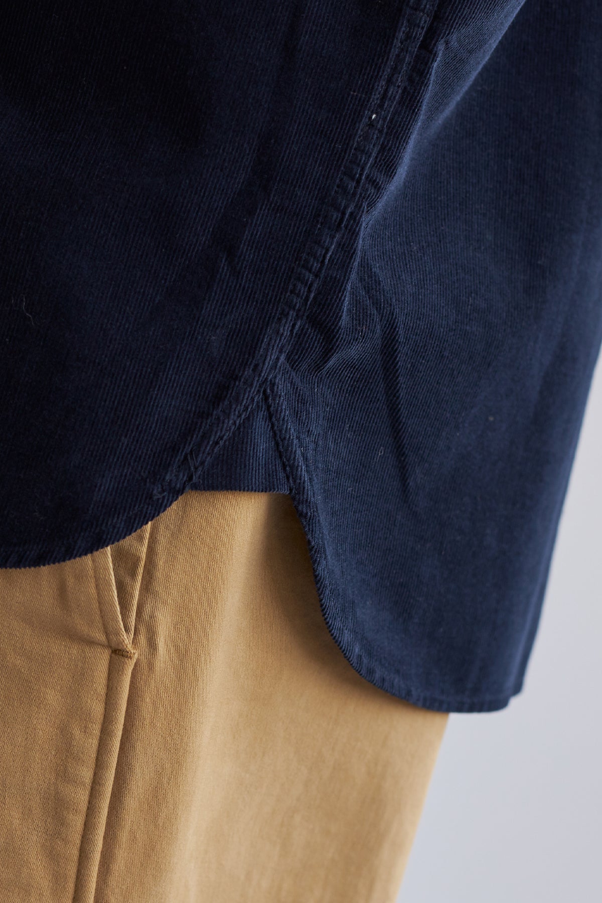 organic cotton micro corduroy shirt