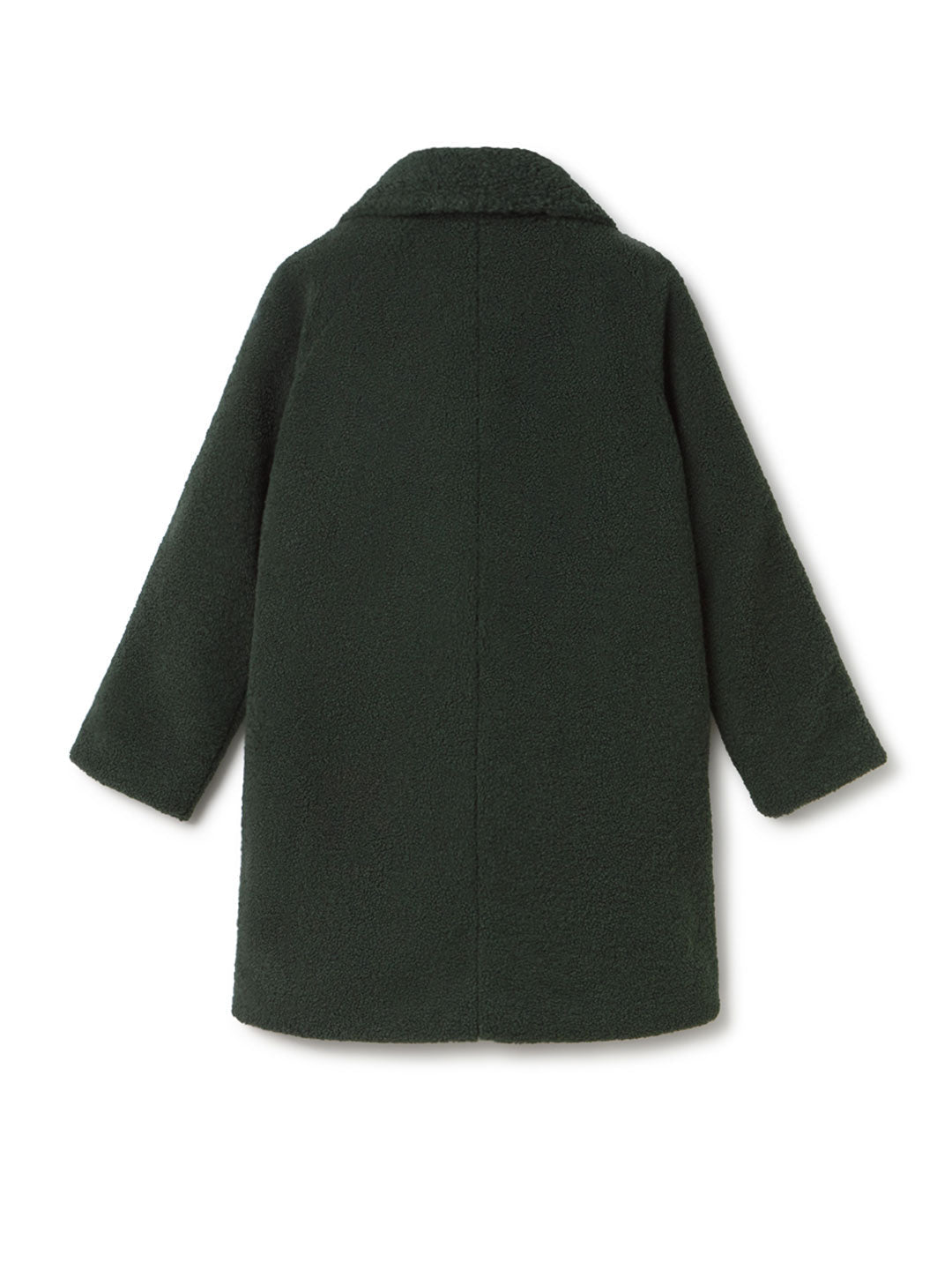 Dark green light weight shirt women back
