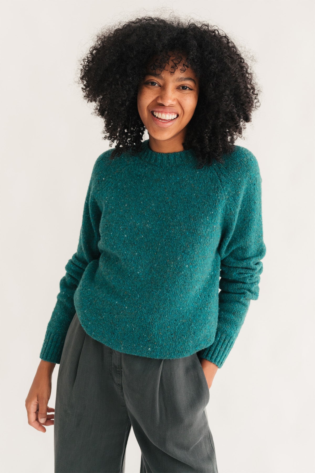 meta-hover, wool knit for women made in Europe