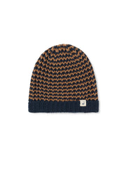 Katiu Beanie - Bicolour Navy - Bicolour Navy / Small