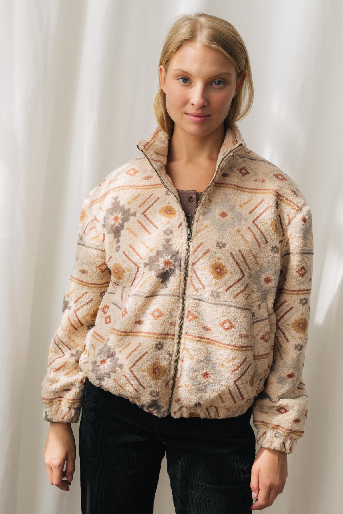 recycled sherpa fleece for women