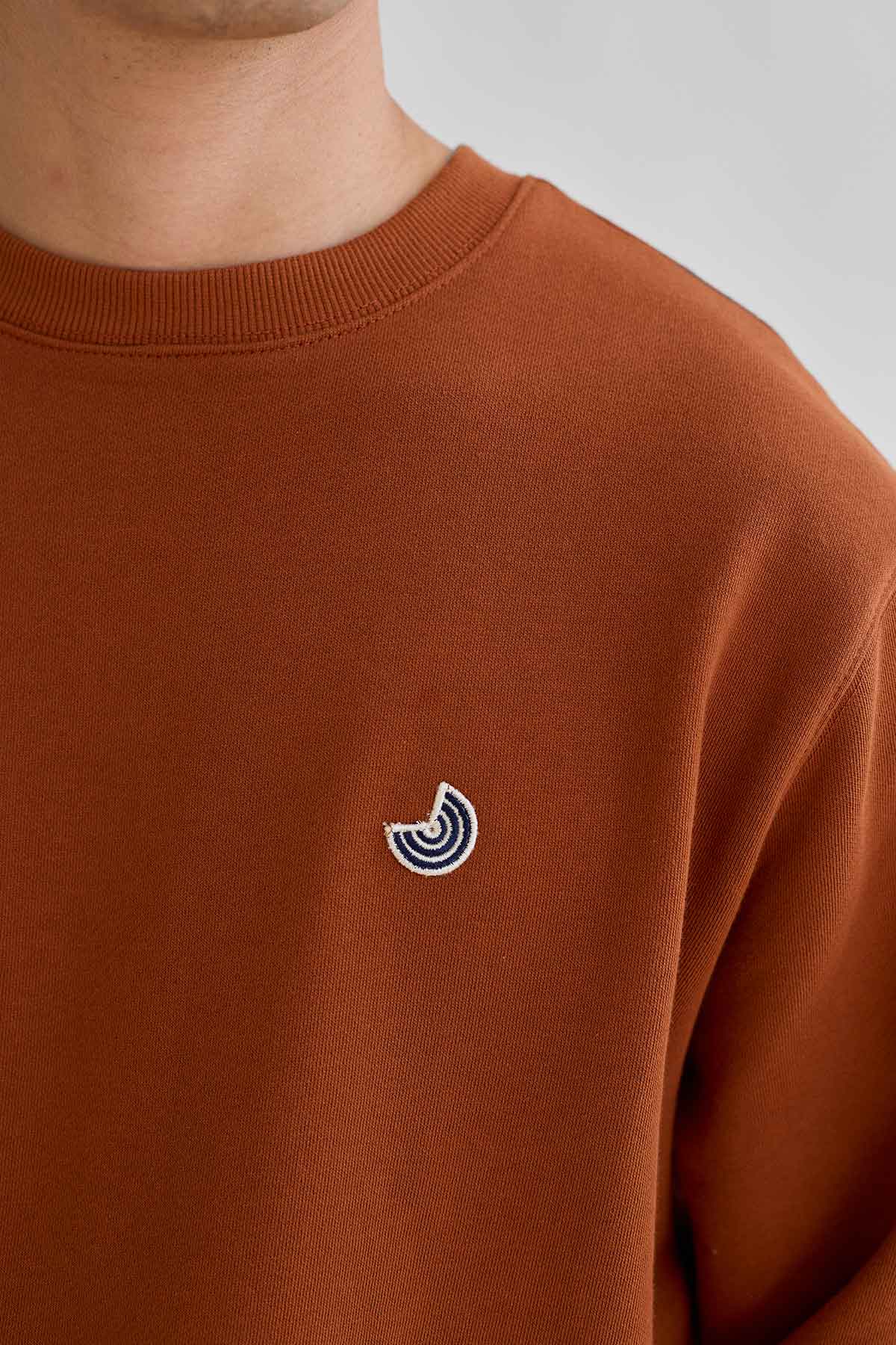 sustainable basic toffee sweatshirt 