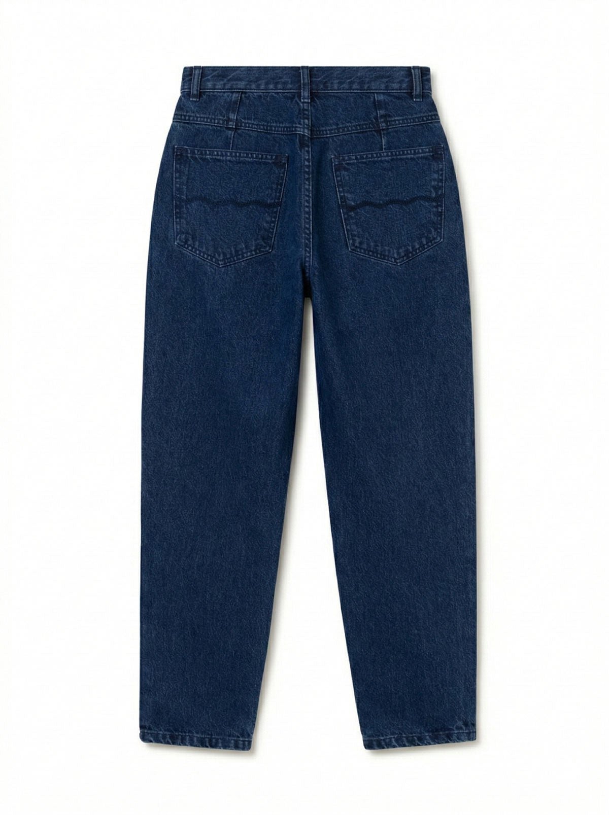Medium blue pants women back