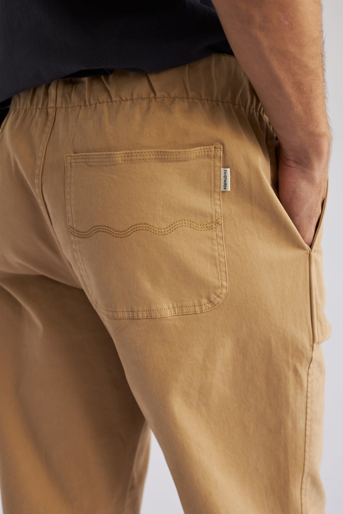 Comfortable elasticated waistband vegan pants