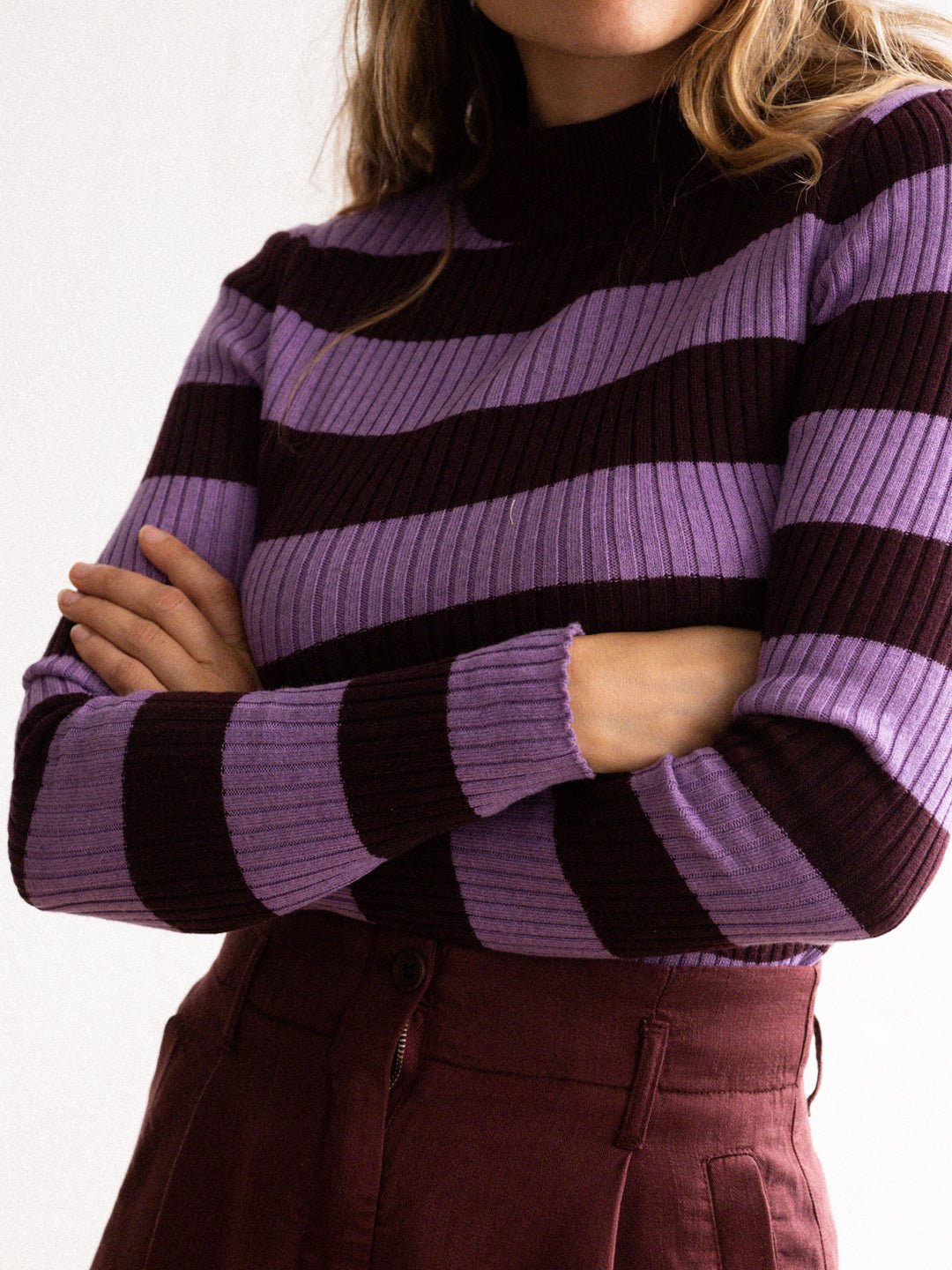 Lachea - Mauve Stripes