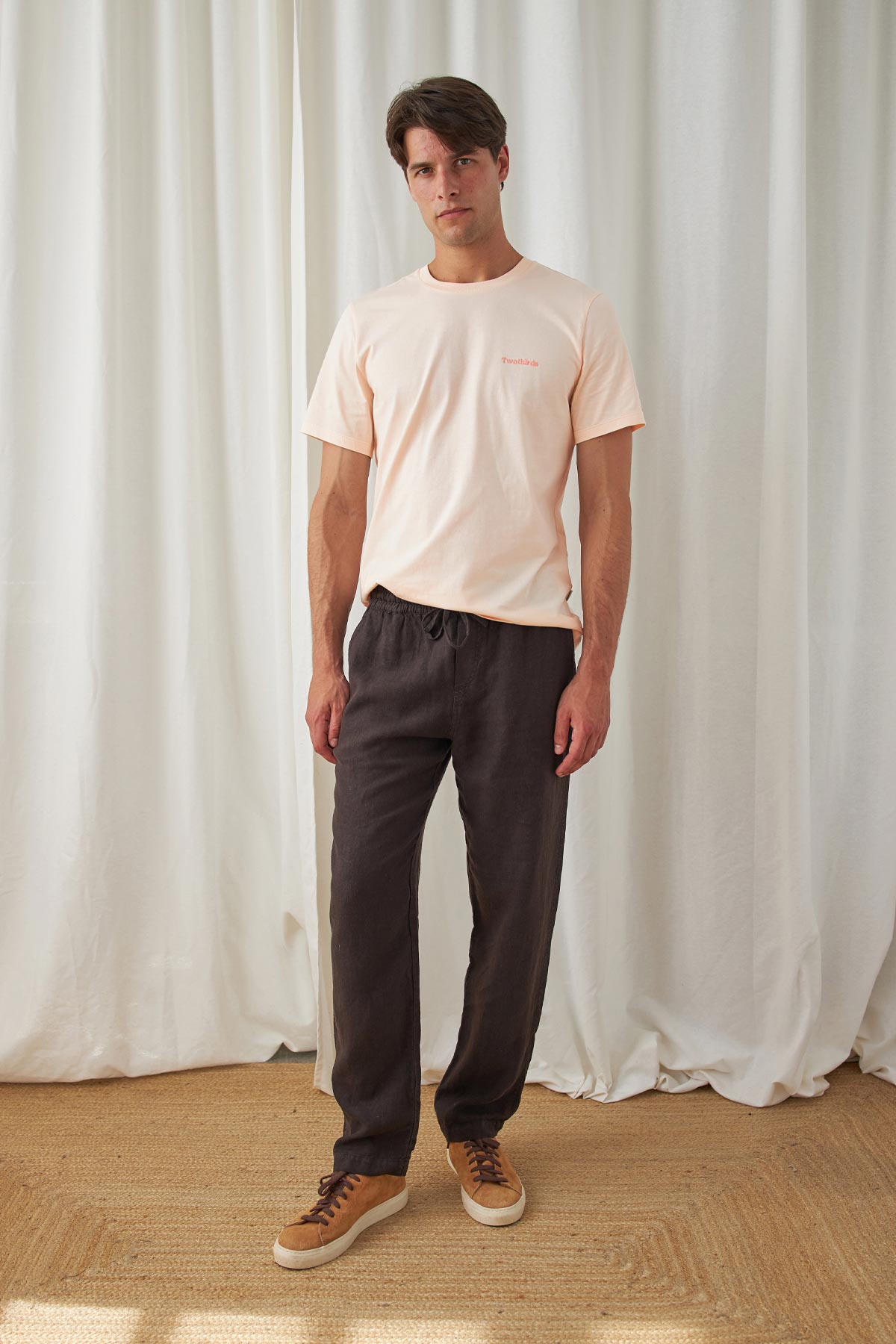 Soft pink sustainable t-shirt