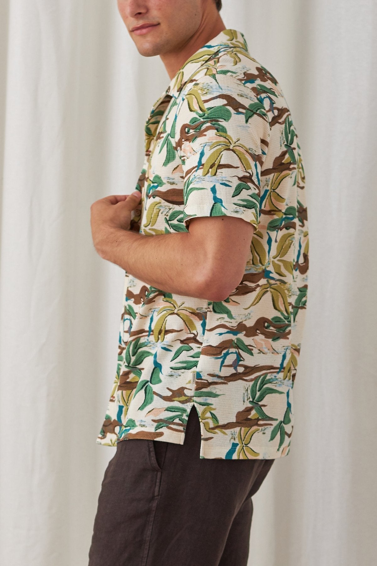 organic cotton tropical shirt