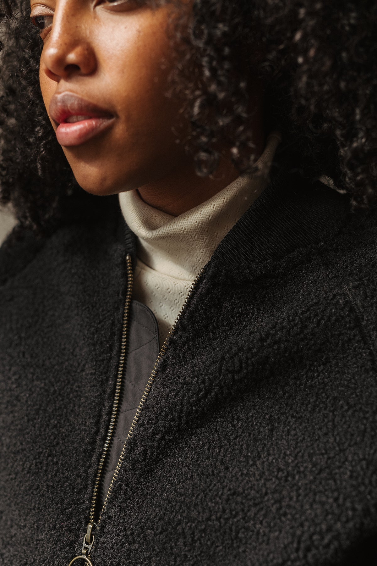 Soft recycled fleece jacket