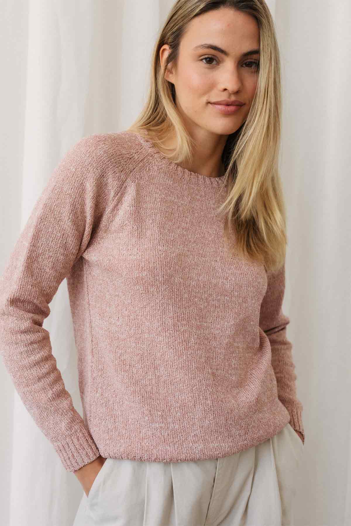 meta-preview, pale pink organic cotton raglan knit