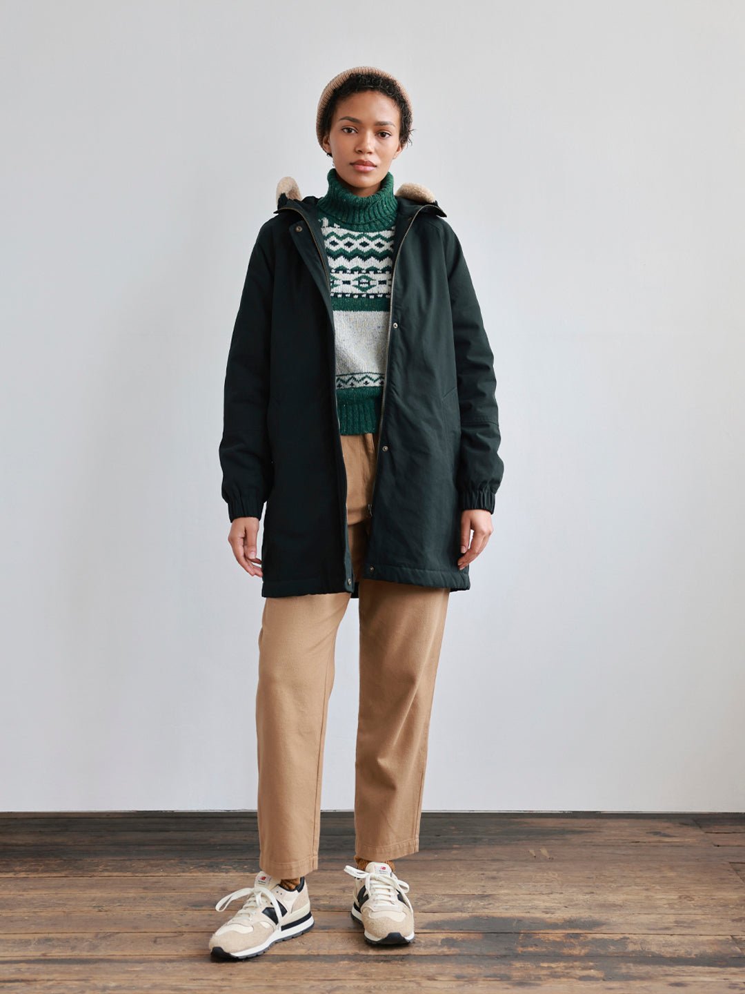 sustainable materials winter coat