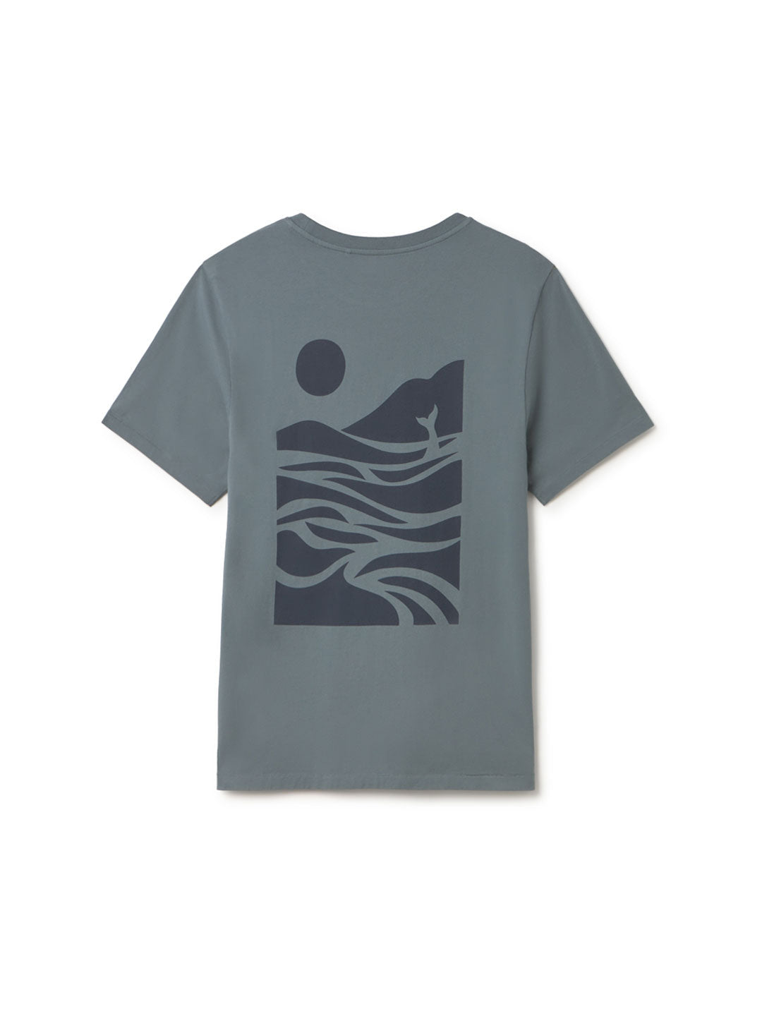 Storm blue Roundneck t-shirt men front  