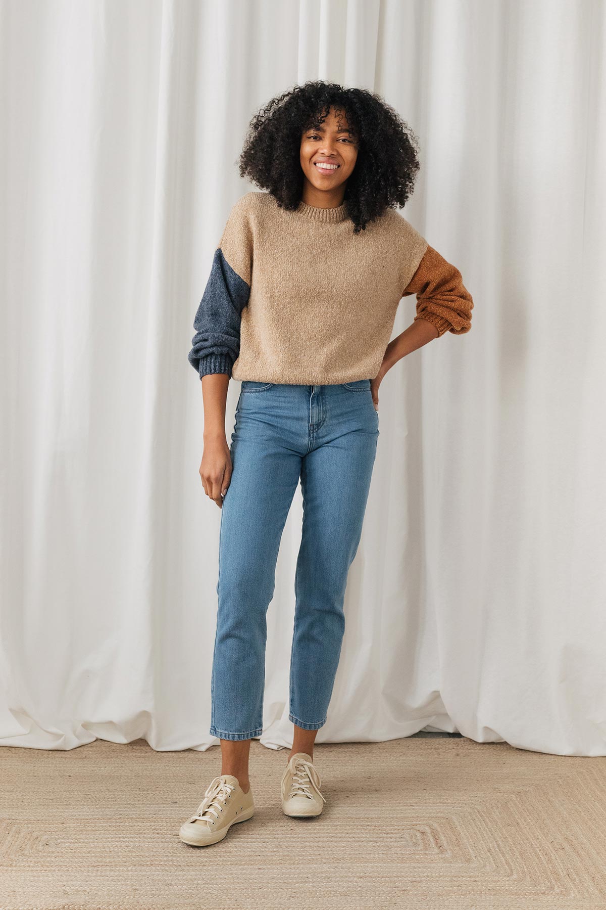 Oversized sustainable knit sweater