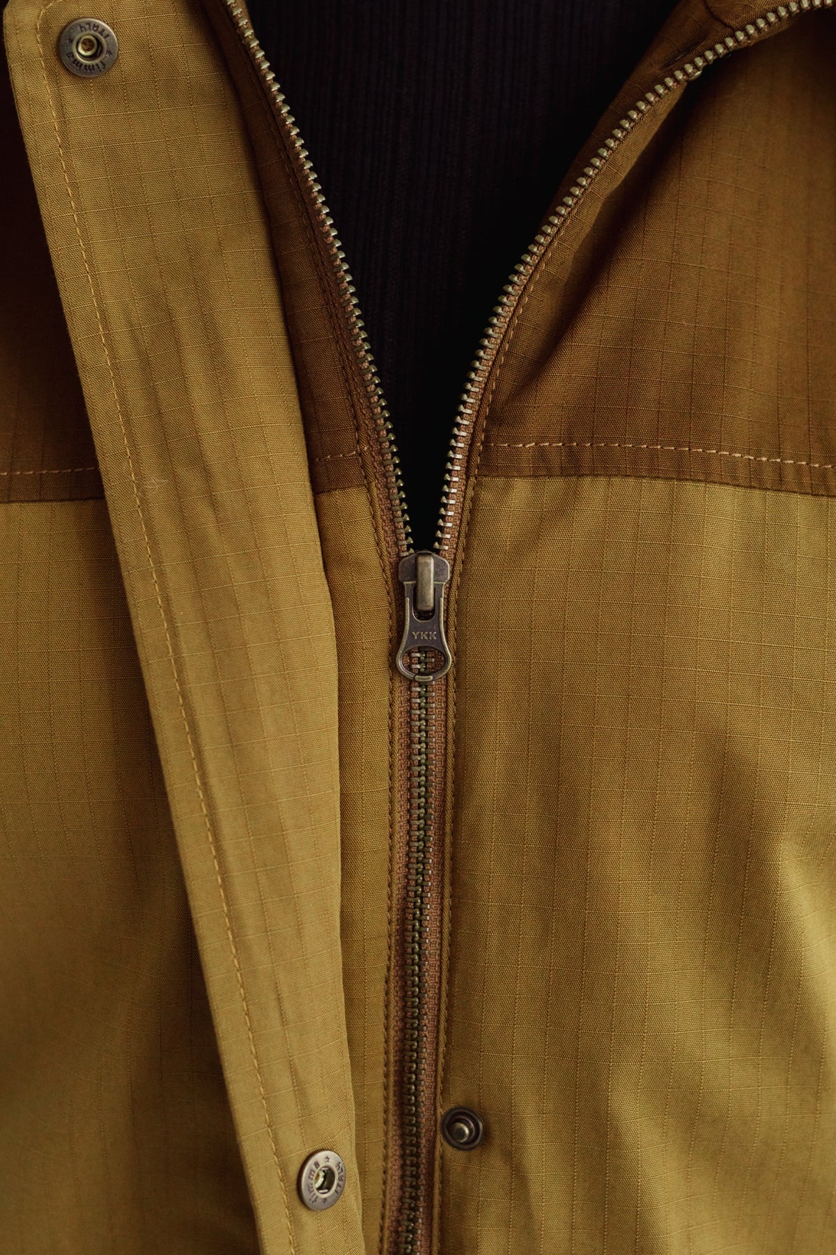 YKK zipper wind repellent jacket