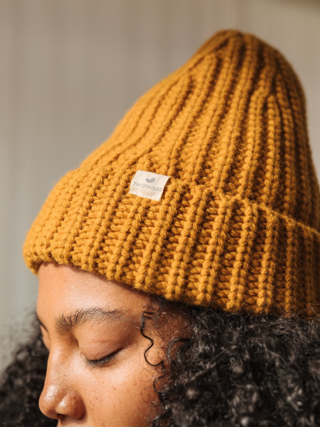 Ribbed Beanie - Mustard