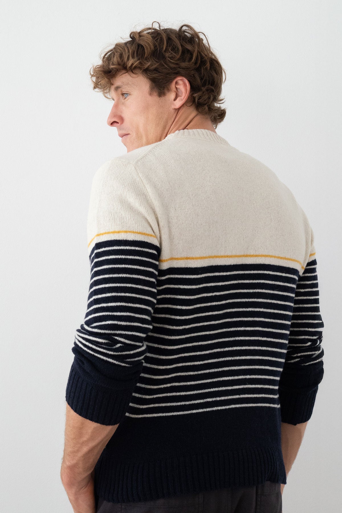 Robberg - Navy Ecru Stripes