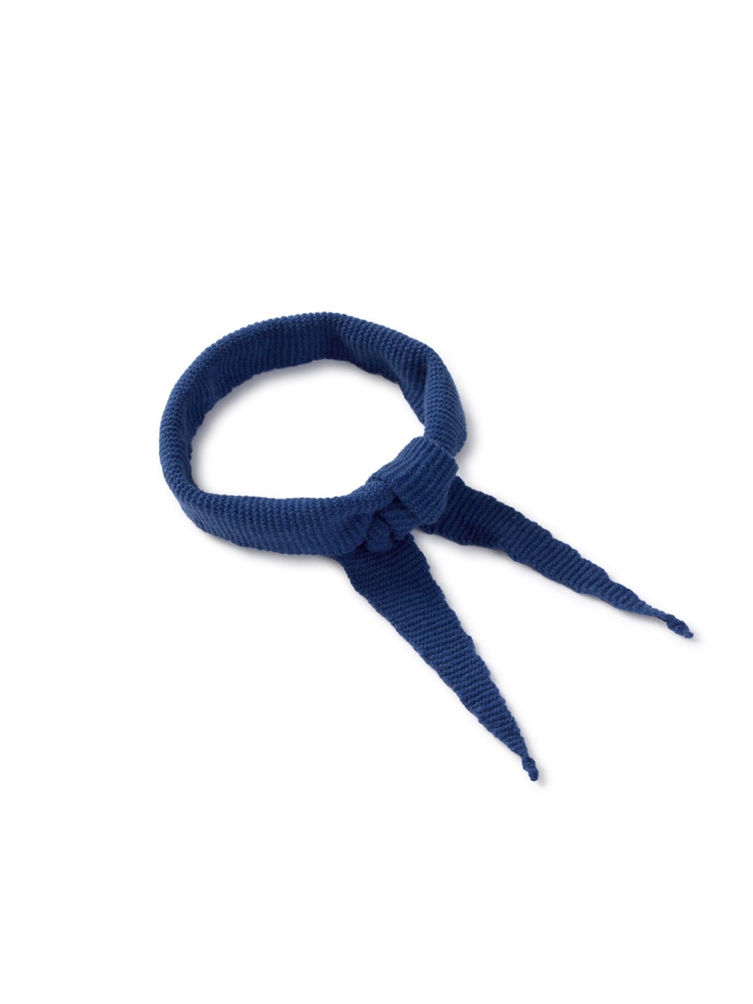 Sustainable deadstock blue scarf