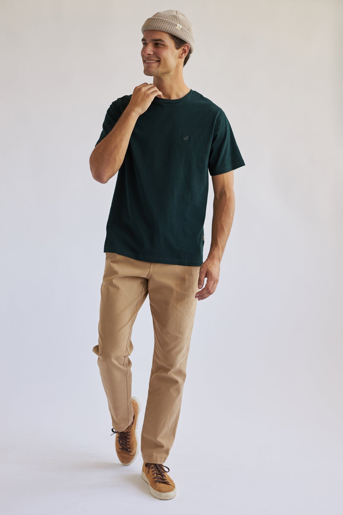 eco-friendly basic wardrobe green tee