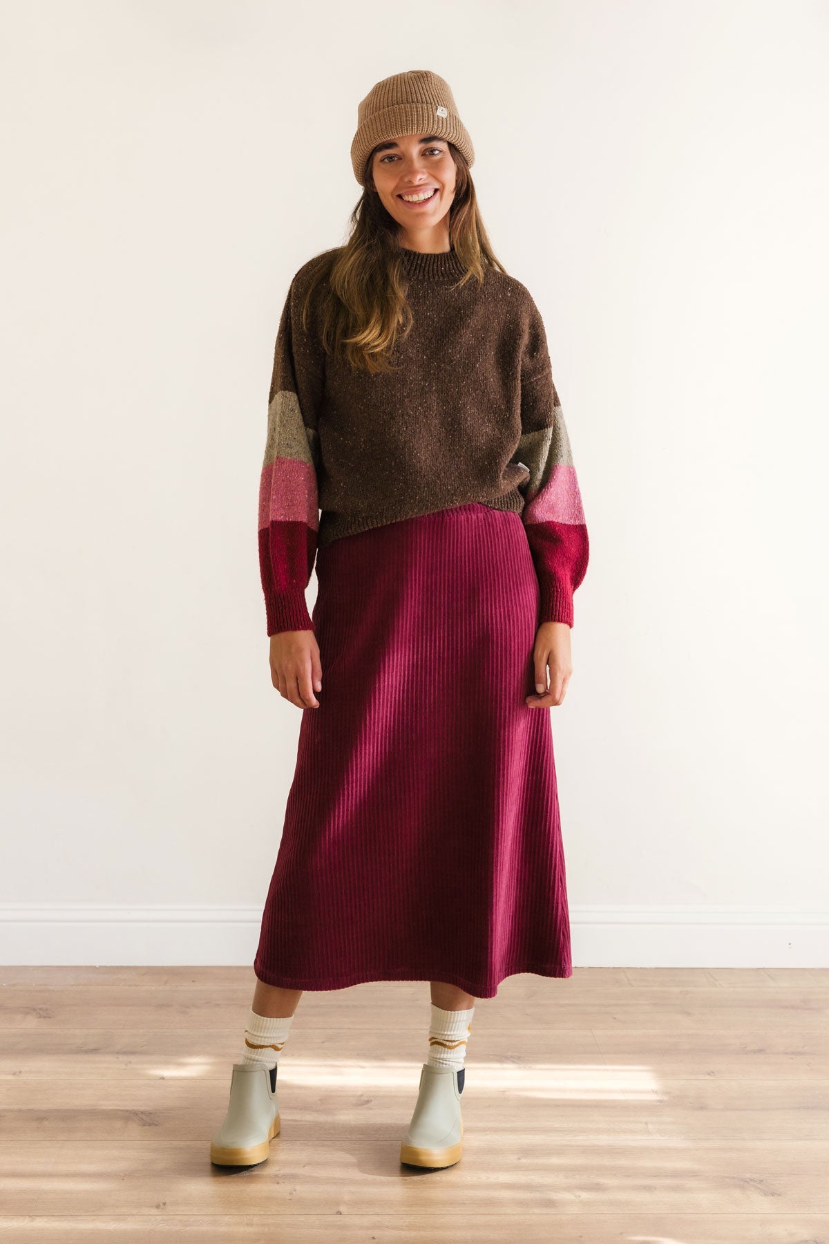 Earthy Colorblock Knits Women - Tiberina - Brown | Fair Fashion by TWOTHIRDS