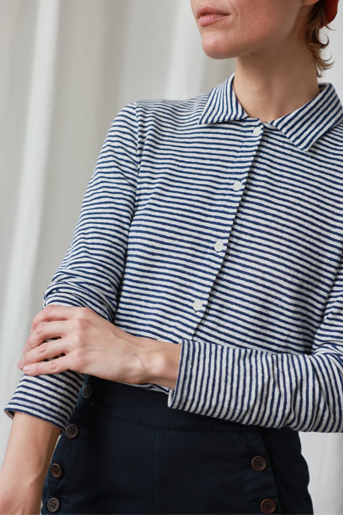 Tokunoshima Navy Stripes TWOTHIRDS