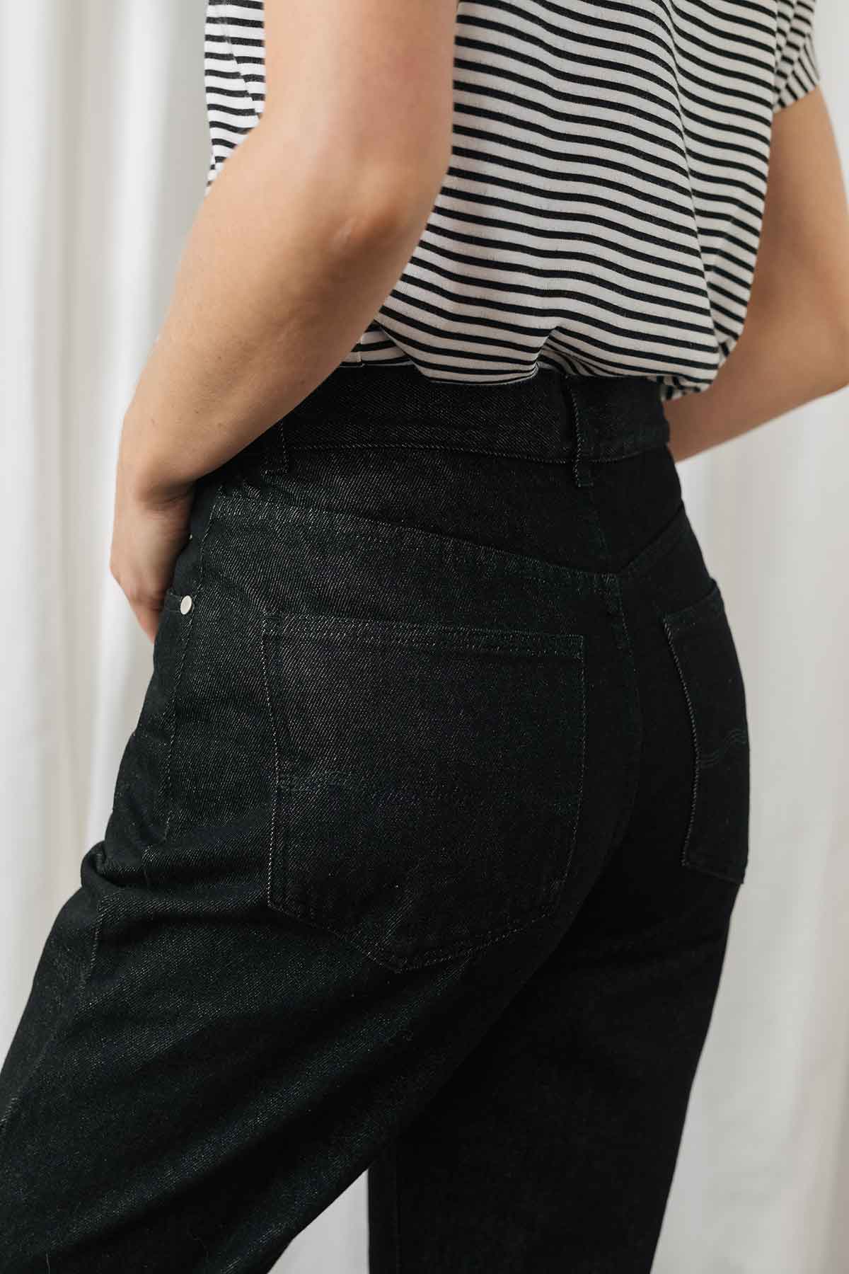 back pockets vegan jeans