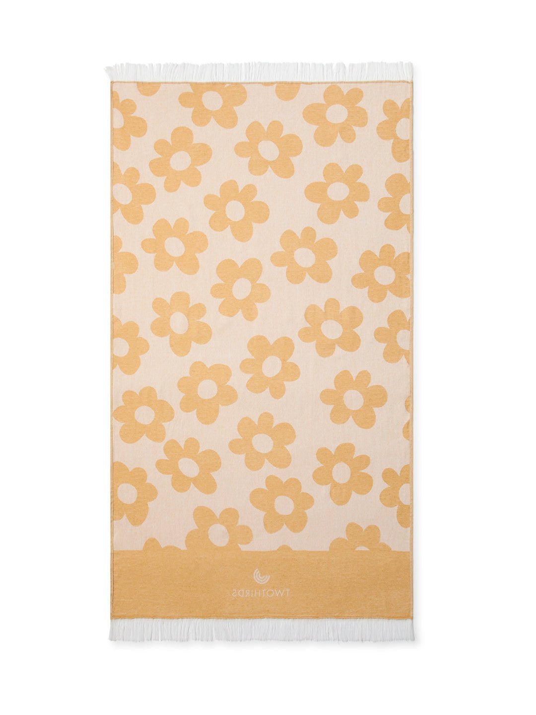Travel Towel Daisies - Mustard
