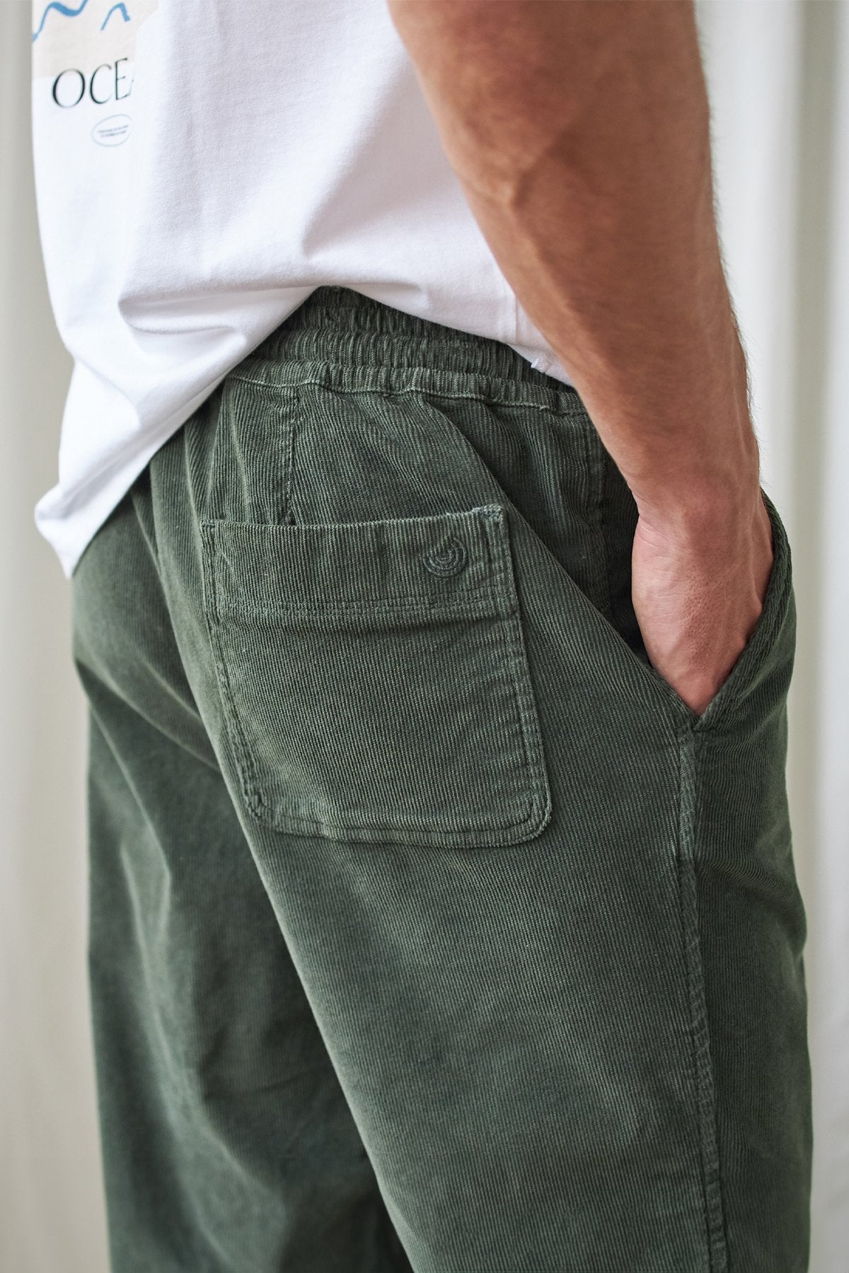 green corduroy pants for men