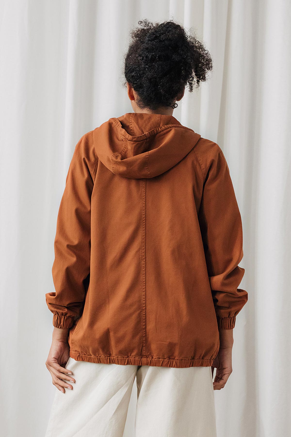 adjustable hood sustainable jacket