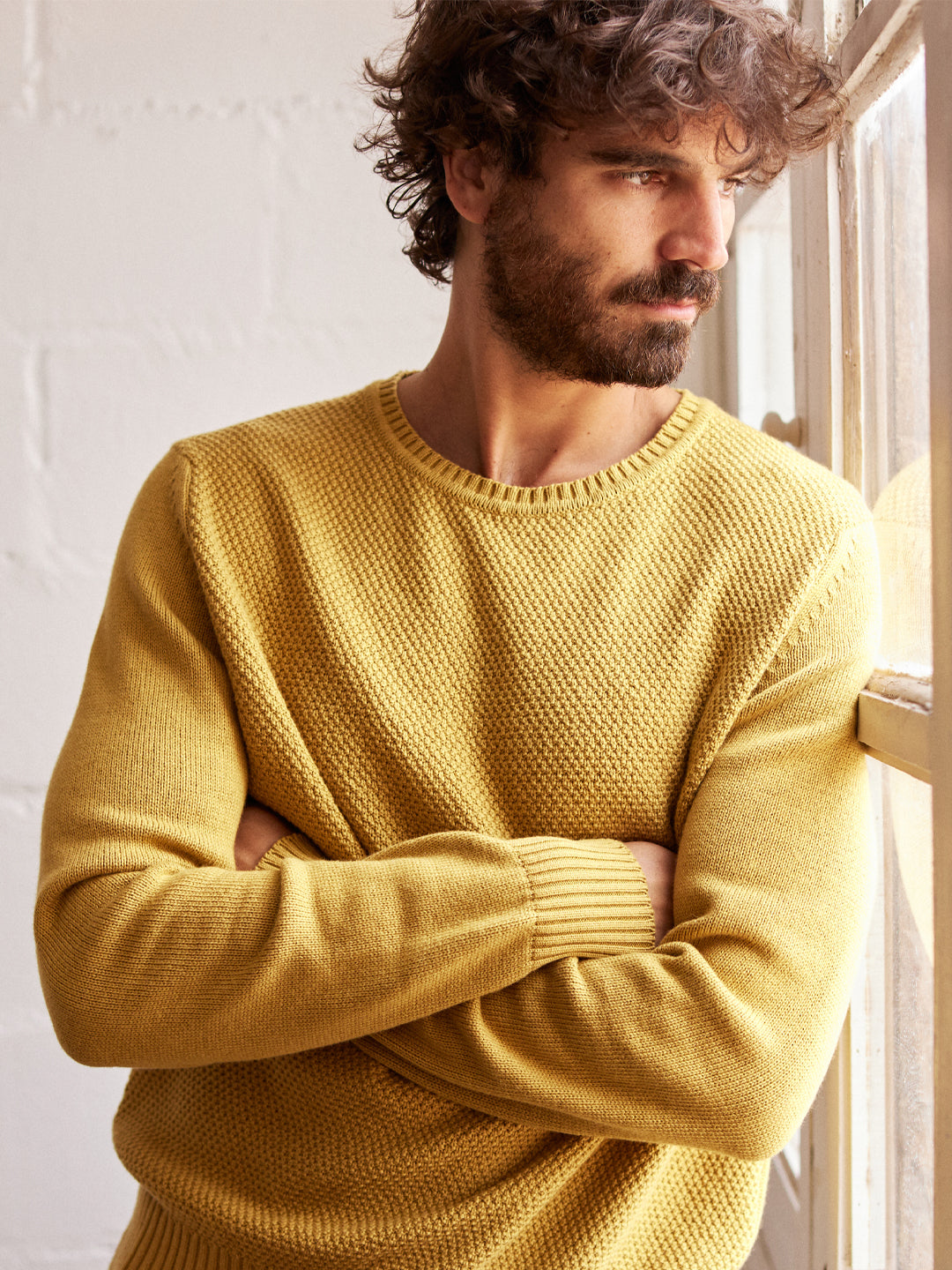 Honey yellow outlet sweater