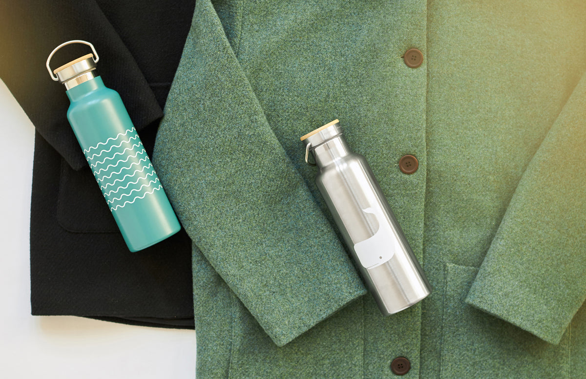 Thermo Bottle Waves - Teal