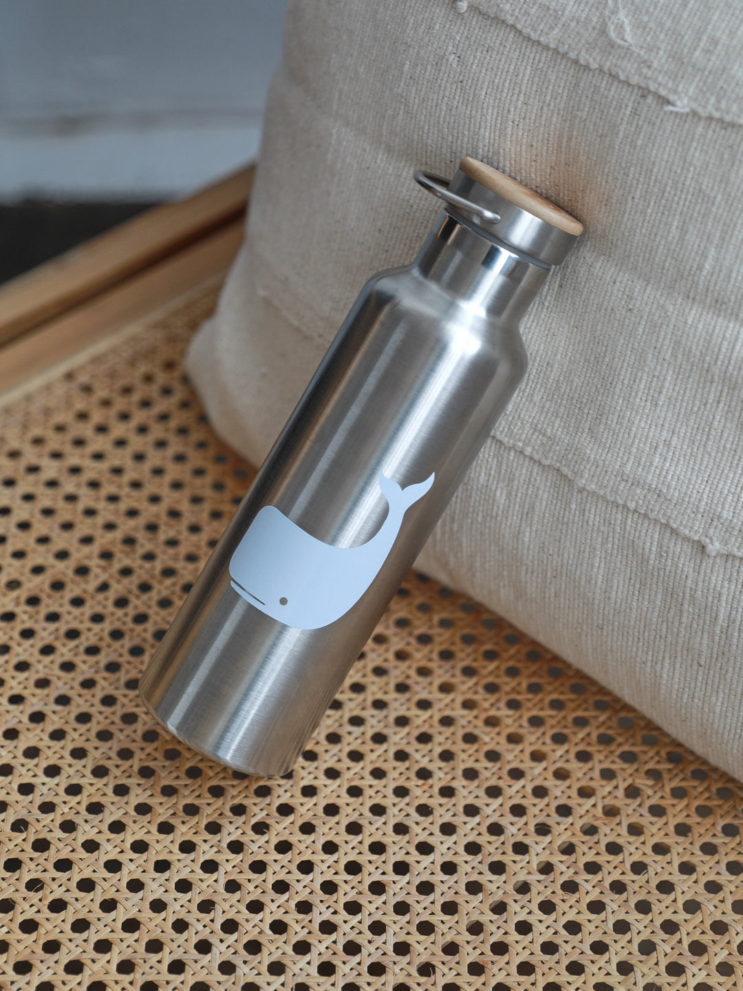 Thermo Bottle Contrast Whale - Steel