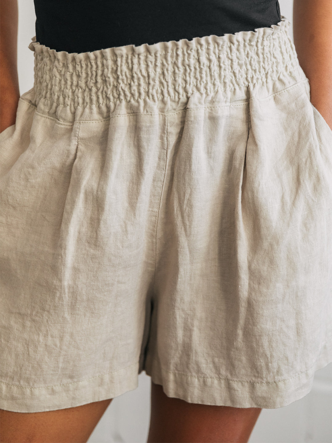 Linen Lightweight Shorts for women