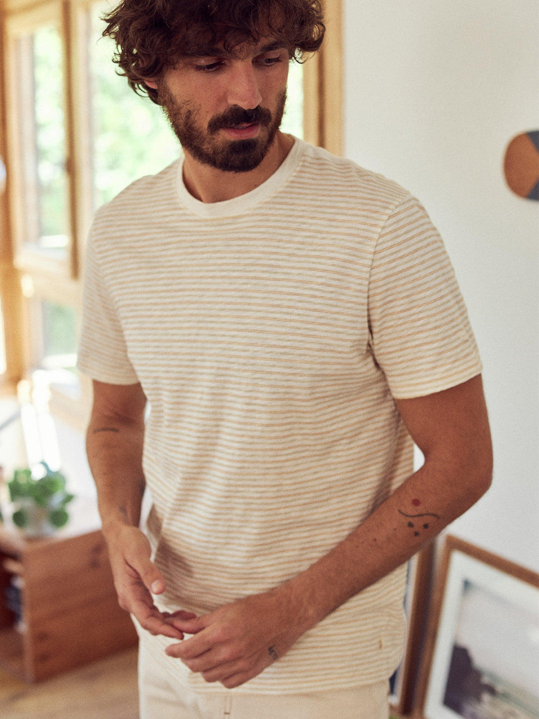 Livingston - Beige Stripes