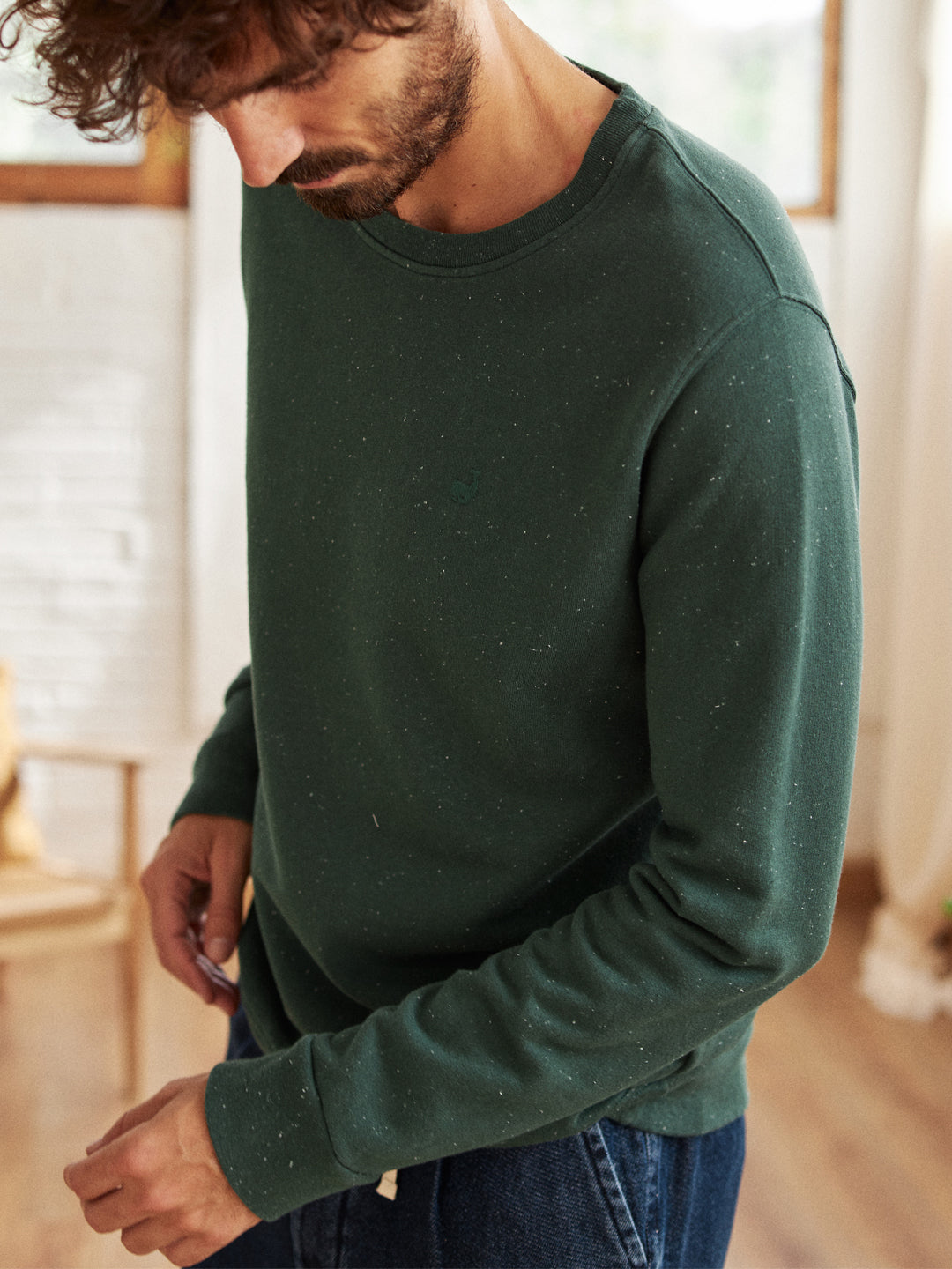 Sepanggar Man Sweatshirt - Dark Green